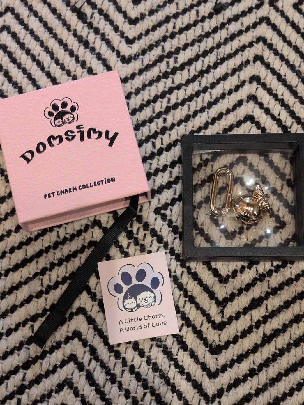 Domsiny Pet Charm Bell For Dogs/Large Cat in Gold